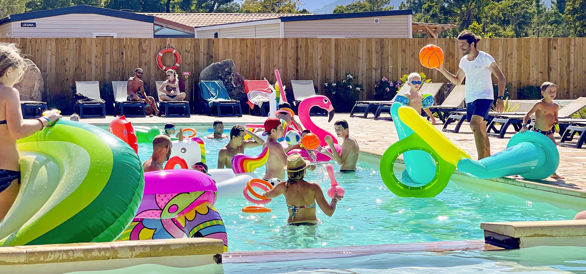 Camping porto vecchio animation piscine jeux gonflables